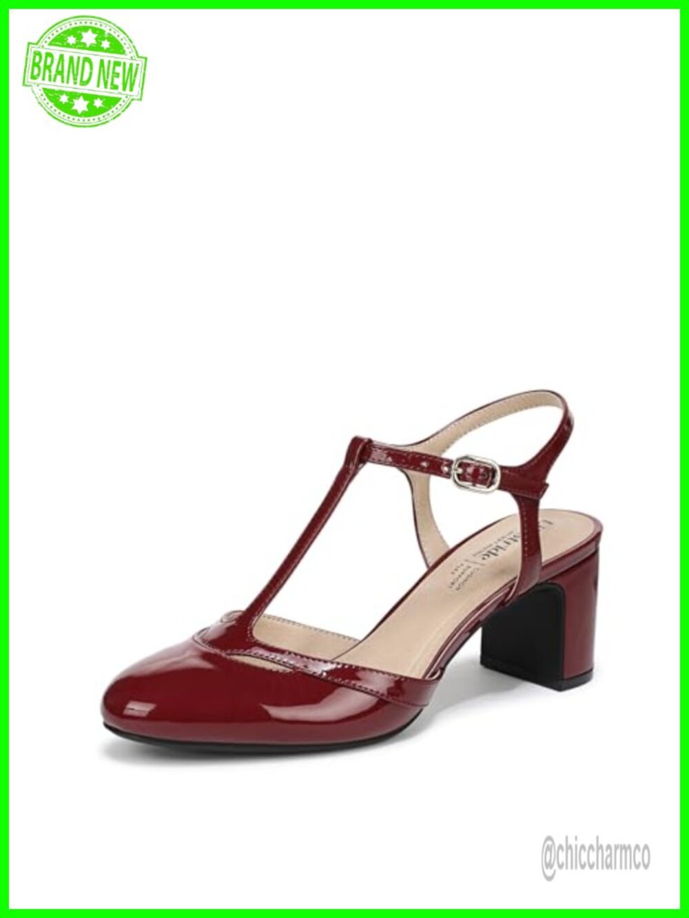 Strappy Block Heel Pump with Soft System Comfort and Adjustable Buckle